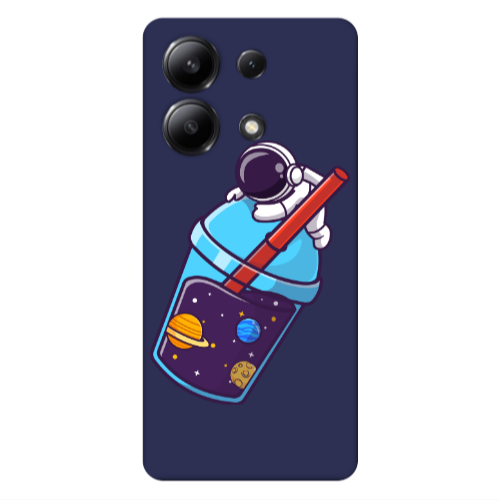 Xiaomi Redmi Note 13 4G Longing in space Dark blue Colored Silicone TPU Θήκη