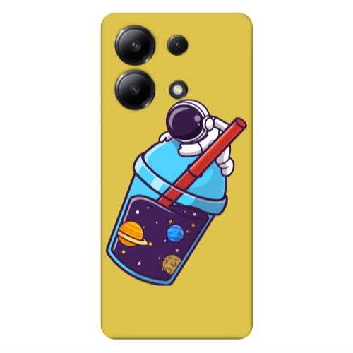 Xiaomi Redmi Note 13 4G Longing in space Yellow Colored Silicone TPU Θήκη