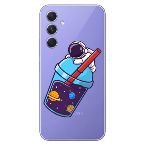 Samsung A35 Longing in space Transparent Silicone TPU Θήκη