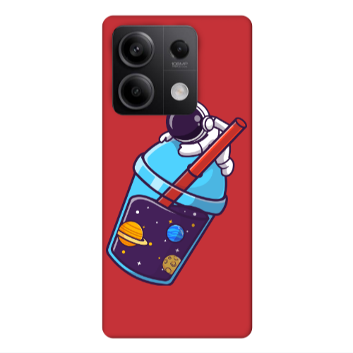 Xiaomi Redmi Note 13Pro 5G Longing in space Red Colored Silicone TPU Θήκη