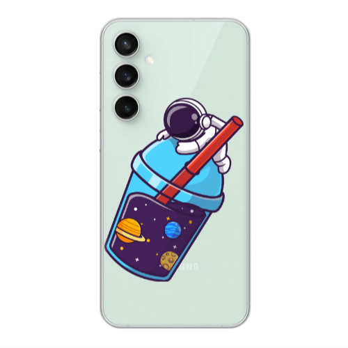Samsung S24 FE Longing in space Transparent Silicone TPU Θήκη
