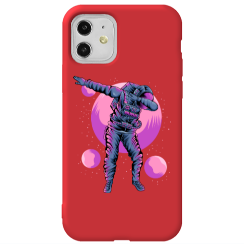 Apple iPhone 11  Dance Red Colored Silicone TPU Θήκη