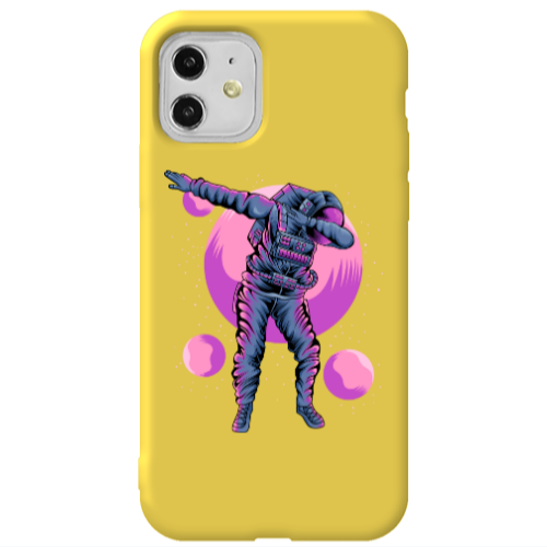 Apple iPhone 11  Dance Yellow Colored Silicone TPU Θήκη