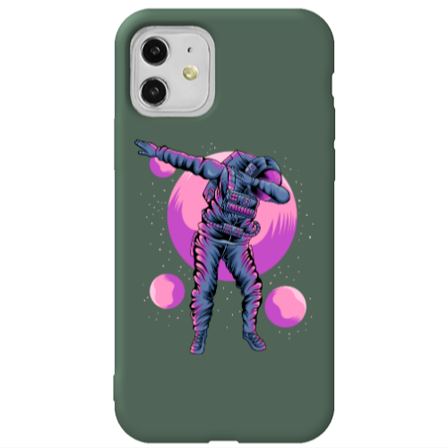 Apple iPhone 11  Dance Dark Green Colored Silicone TPU Θήκη