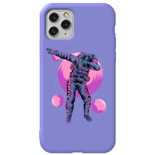 Apple iPhone 11 Pro Dance Purple Colored Silicone TPU Θήκη