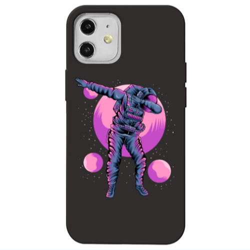Apple iPhone 12 Dance Black Colored Silicone TPU Θήκη