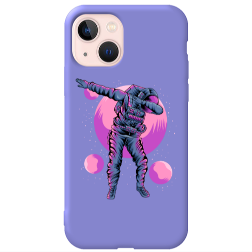 Apple iPhone 13 Dance Purple Colored Silicone TPU Θήκη