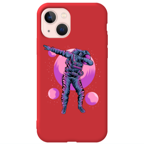 Apple iPhone 13 Dance Red Colored Silicone TPU Θήκη