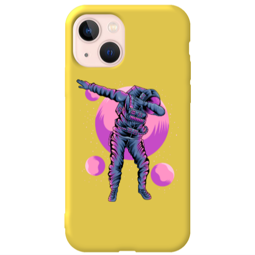 Apple iPhone 13 Dance Yellow Colored Silicone TPU Θήκη