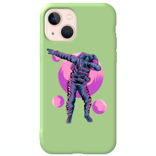 Apple iPhone 13 Dance Light Green Colored Silicone TPU Θήκη