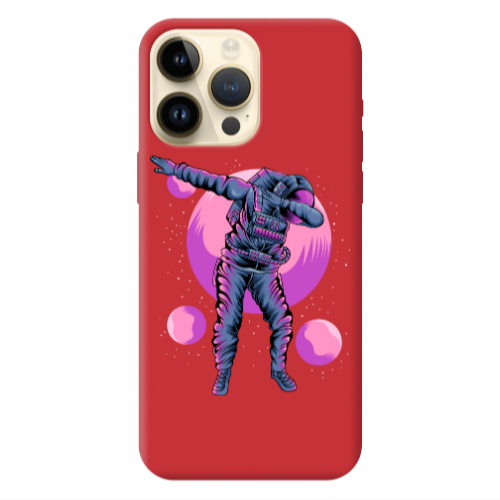Apple iPhone 13 Pro Max Dance Red Colored Silicone TPU Θήκη
