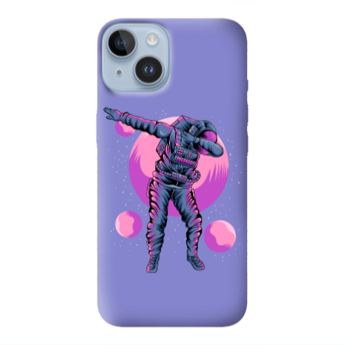 Apple iPhone 14  Dance Purple Colored Silicone TPU Θήκη