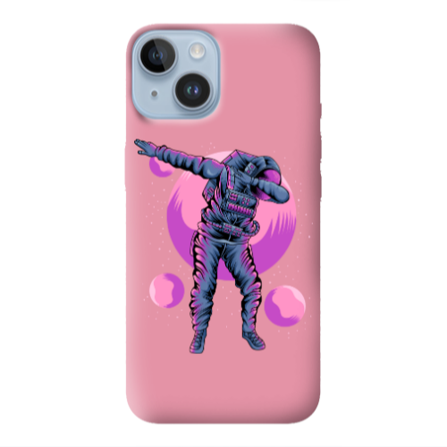 Apple iPhone 14  Dance Pink Colored Silicone TPU Θήκη