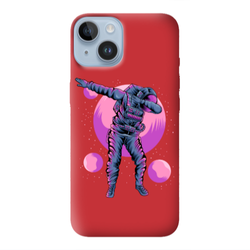Apple iPhone 14 Plus Dance Red Colored Silicone TPU Θήκη