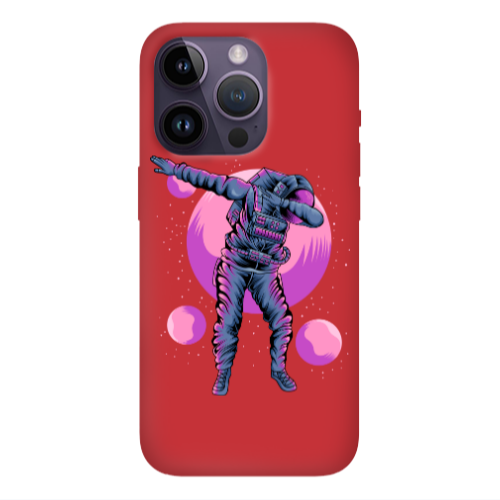 Apple iPhone 14 Pro Max Dance Red Colored Silicone TPU Θήκη