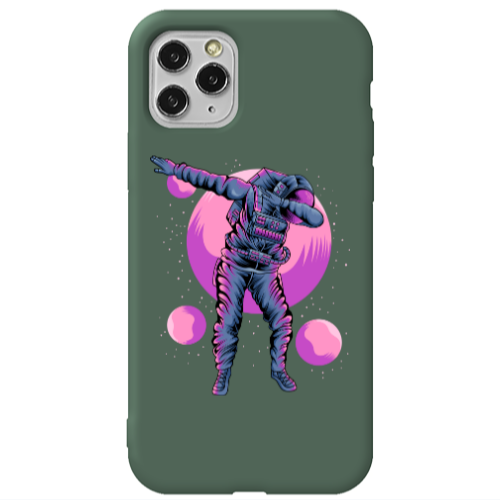 Apple iPhone 11 Pro Max Dance Dark Green Colored Silicone TPU Θήκη