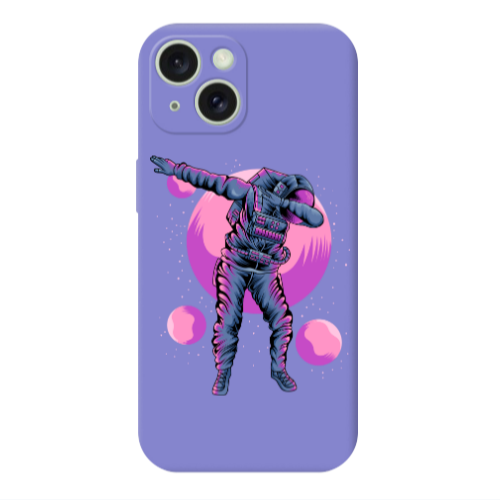 Apple iPhone 15 Plus Dance Purple Colored Silicone TPU Θήκη
