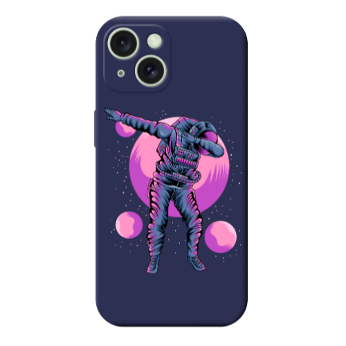 Apple iPhone 15 Plus Dance Dark blue Colored Silicone TPU Θήκη