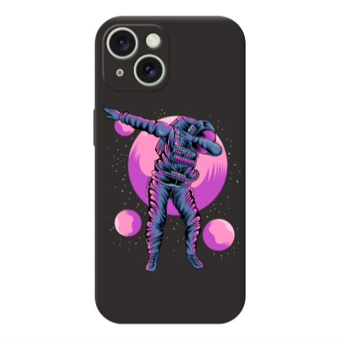 Apple iPhone 15 Plus Dance Black Colored Silicone TPU Θήκη