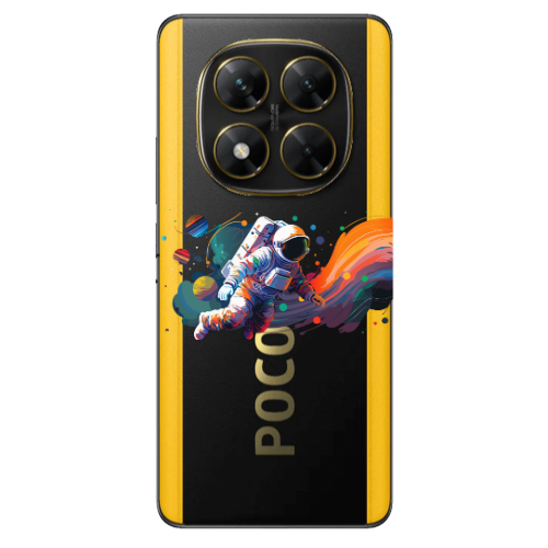 Xiaomi Poco X7 Rainbow Space Transparent Silicone TPU Θήκη
