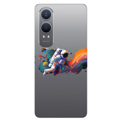 Oneplus Nord Ce 4 lite Rainbow Space Transparent Silicone TPU Θήκη