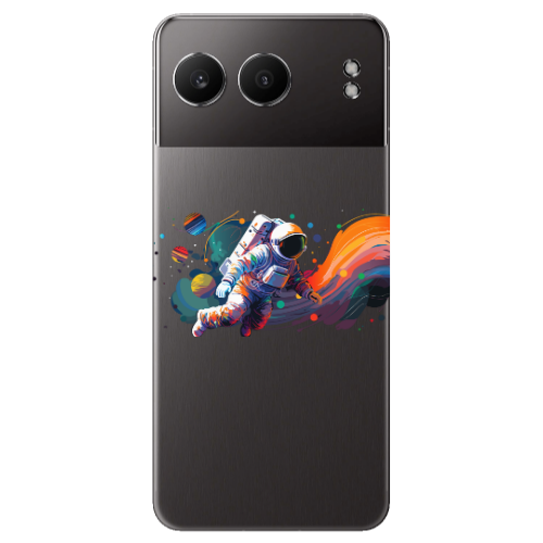 Oneplus Nord 4 Rainbow Space Transparent Silicone TPU Θήκη