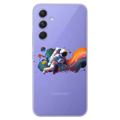 Samsung A26 Rainbow Space Transparent Silicone TPU Θήκη