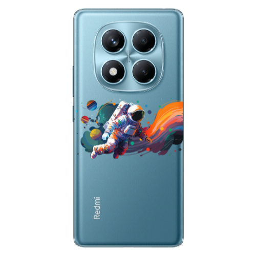 Xiaomi Redmi Note 14 Pro Rainbow Space Transparent Silicone TPU Θήκη