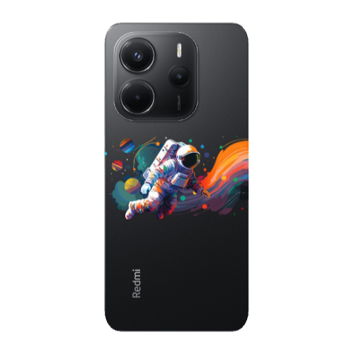 Xiaomi Redmi Note 14 Rainbow Space Transparent Silicone TPU Θήκη