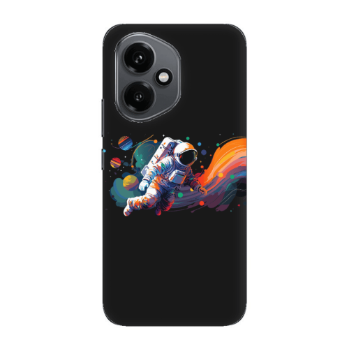 Honor Magic 400 Rainbow Space Black Colored Silicone TPU Θήκη