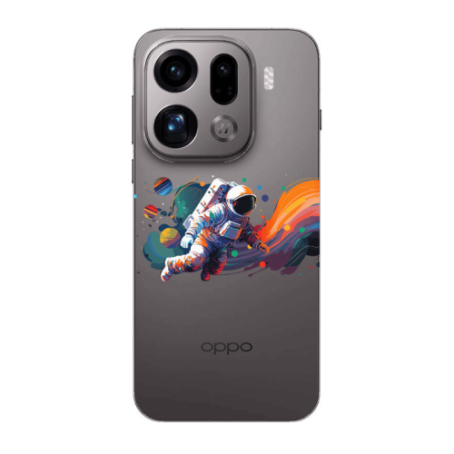 Oppo Find X9 Pro Rainbow Space Transparent Silicone TPU Θήκη