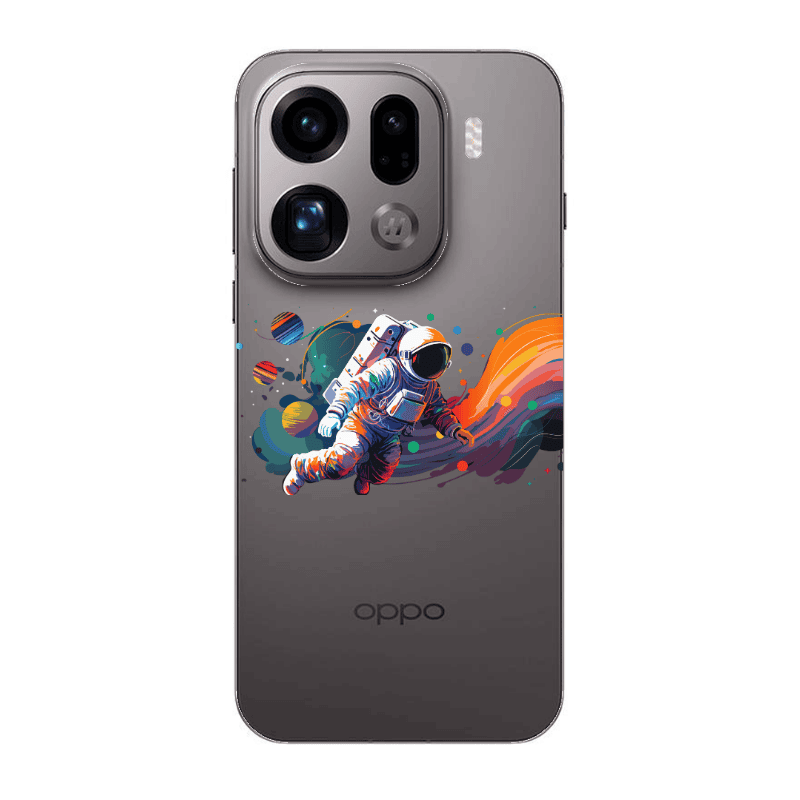 Oppo Find X9 Pro Rainbow Space Transparent Silicone TPU Θήκη