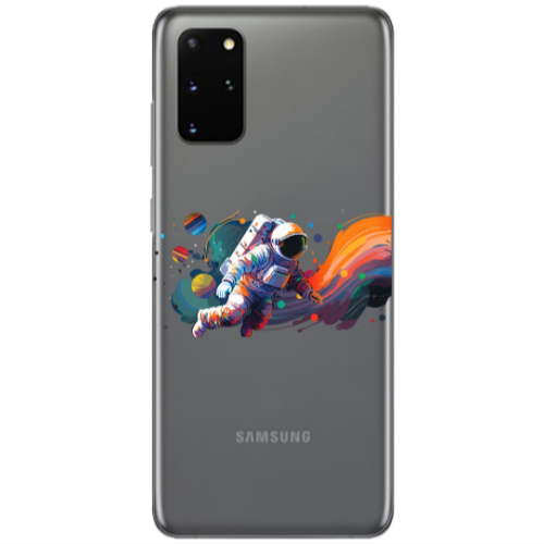 Samsung S20 Plus Rainbow Space Transparent Silicone TPU Θήκη