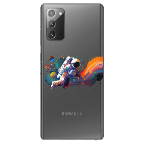 Samsung Note 20 Rainbow Space Transparent Silicone TPU Θήκη