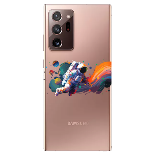 Samsung Note 20 Ultra Rainbow Space Transparent Silicone TPU Θήκη