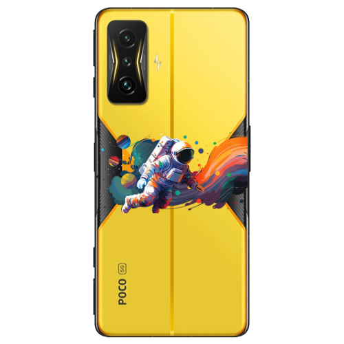 Xiaomi Poco F4 Gt Rainbow Space Transparent Silicone TPU Θήκη
