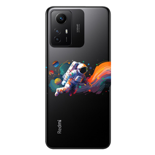 Xiaomi Redmi Note 12s Rainbow Space Transparent Silicone TPU Θήκη