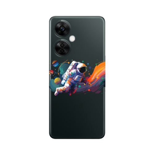 Oneplus Nord CE 3 Lite 5G Rainbow Space Transparent Silicone TPU Θήκη