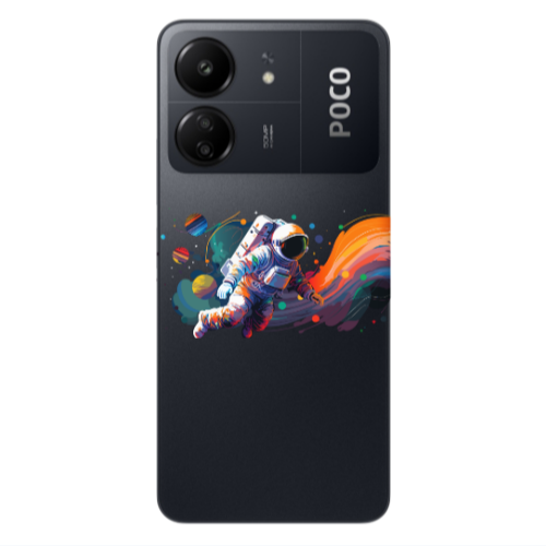 Xiaomi Poco C65 Rainbow Space Transparent Silicone TPU Θήκη