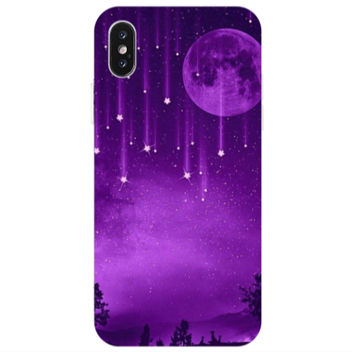 Apple iPhone X Star Rain Transparent Silicone TPU Θήκη