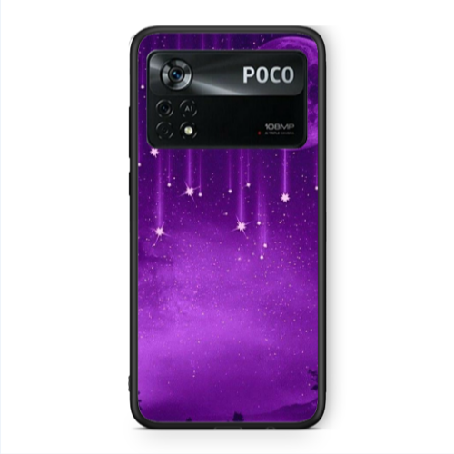 Xiaomi Poco X4 Pro Star Rain Black Glossy Θήκη