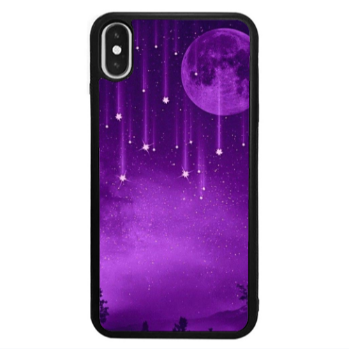 Apple iPhone Xs Star Rain Black Glossy Θήκη