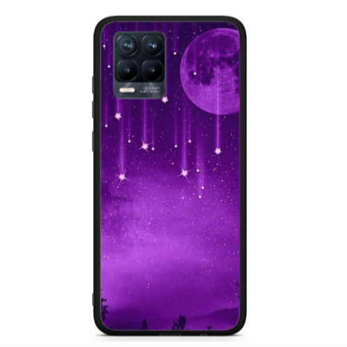 Realme 8  Star Rain Black Glossy Θήκη