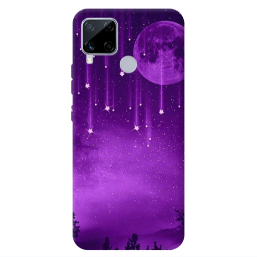 Realme C25 Star Rain Transparent Silicone TPU Θήκη