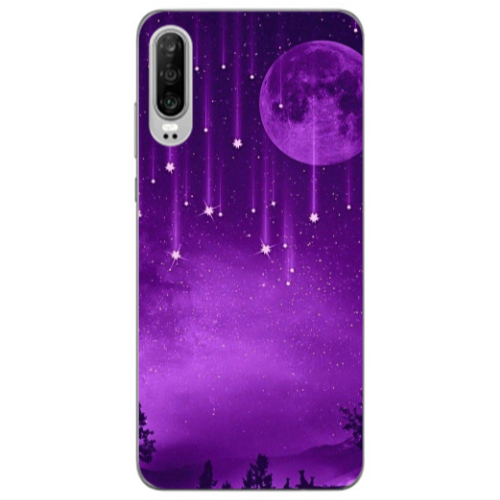 Huawei P30 Star Rain Transparent Silicone TPU Θήκη