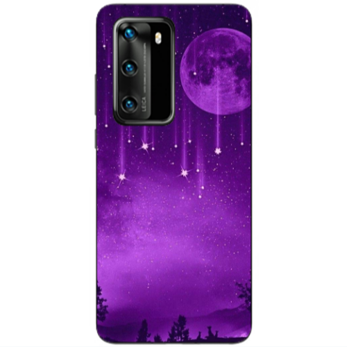 Huawei P40 Star Rain Transparent Silicone TPU Θήκη