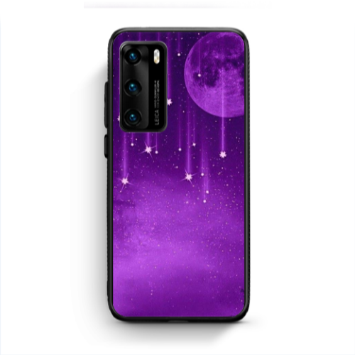 Huawei P40 Star Rain Black Glossy Θήκη