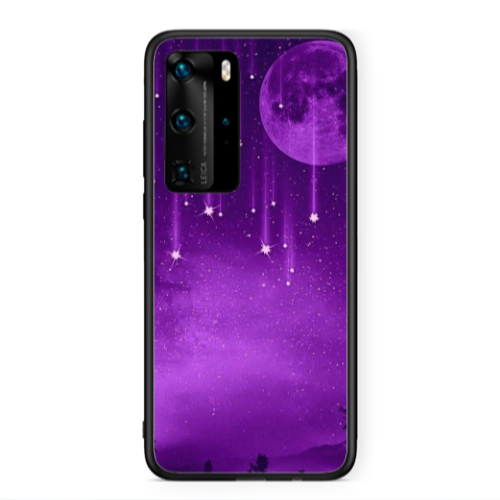 Huawei P40 Pro Star Rain Black Glossy Θήκη