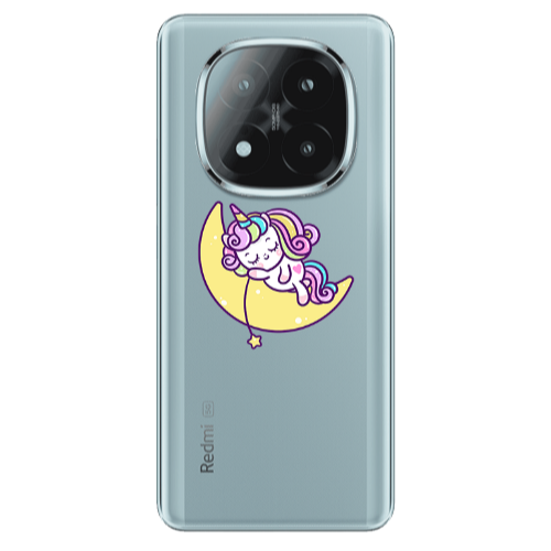 Xiaomi Redmi Note 14 Pro + 5g Sleeping horse Transparent Silicone TPU Θήκη