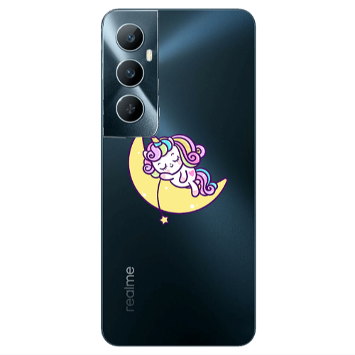 Realme C65 Sleeping horse Transparent Silicone TPU Θήκη